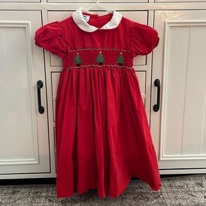 Christmas Smocked dress